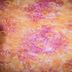 Feldman Premium Indonesian Batik Pink & Orange Tie Dye Cotton Fabric -Michaels Fabric Sale 10607613 1