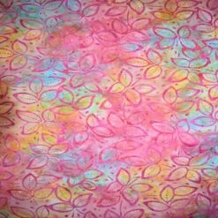 Feldman Premium Indonesian Batik Pastel Leaves Fabric -Michaels Fabric Sale 10607625 1