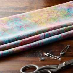 Feldman Premium Indonesian Batik Pastel Leaves Fabric -Michaels Fabric Sale 10607625 20