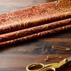 Feldman Premium Indonesian Batik Brown Tonal Tile Fabric -Michaels Fabric Sale 10607629 20