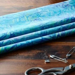 Feldman Premium Indonesian Batik Turquoise Crackle Fabric -Michaels Fabric Sale 10607632 20