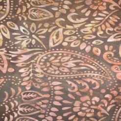 Feldman Premium Indonesian Batik Brown Paisley Fabric