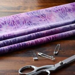 Feldman Premium Indonesian Batik Plum & Lilac Tonal Dot Fabric -Michaels Fabric Sale 10607638 20