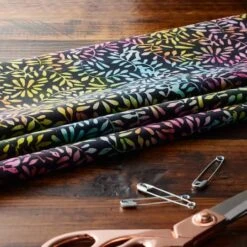 Feldman Batik Rainbow Clover Petal Cotton Fabric -Michaels Fabric Sale 10607642 20