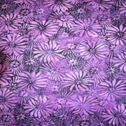 Feldman Batik Plum Tonal Stamp Daisy Cotton Fabric -Michaels Fabric Sale 10607644 2