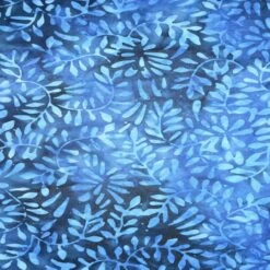 Feldman Batik Navy Royal Stamp Clover Petal Cotton Fabric -Michaels Fabric Sale 10607646 1