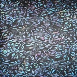Feldman Batik Navy Rainbow Stamp Large Floral Cotton Fabric -Michaels Fabric Sale 10607647 2 1