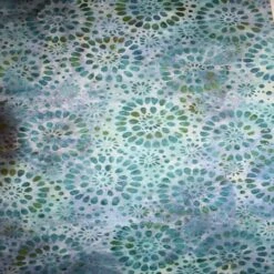 Feldman Batik Turquoise Plum Stamp Starburst Cotton Fabric -Michaels Fabric Sale 10607653 2