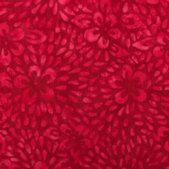 Feldman Batik Crimson Tonal Stamp Geo Cotton Fabric