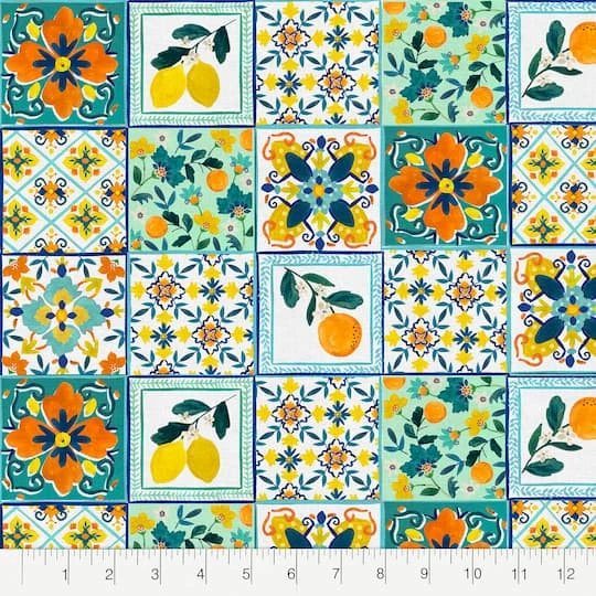 Fabric Editions Orchard Tile Cotton Fabric 5 Fabric Editions Orchard Tile Cotton Fabric - Image 3