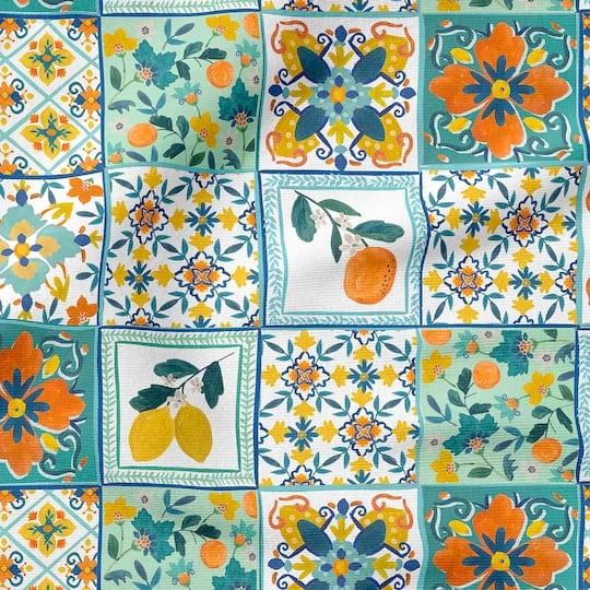 Fabric Editions Orchard Tile Cotton Fabric 7 Fabric Editions Orchard Tile Cotton Fabric - Image 5