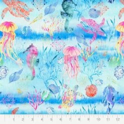 Fabric Editions Sea Critters Cotton Fabric -Michaels Fabric Sale 10735215 2