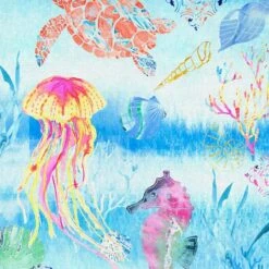 Fabric Editions Sea Critters Cotton Fabric -Michaels Fabric Sale 10735215 3
