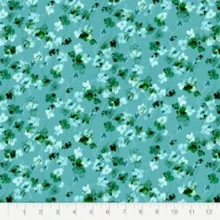 Fabric Editions Turquoise Watercolor Floral Cotton Fabric 9 Fabric Editions Turquoise Watercolor Floral Cotton Fabric -Michaels Fabric Sale 10735219 2