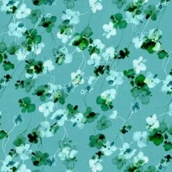 Fabric Editions Turquoise Watercolor Floral Cotton Fabric 10 Fabric Editions Turquoise Watercolor Floral Cotton Fabric -Michaels Fabric Sale 10735219 3