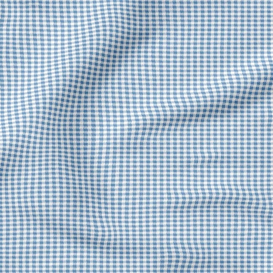 Fabric Editions Blue Gingham Cotton Fabric 7 Fabric Editions Blue Gingham Cotton Fabric - Image 5