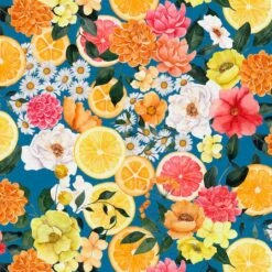 Fabric Editions Blue In Bloom Cotton Fabric -Michaels Fabric Sale 10735222 1 1
