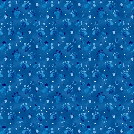 Fabric Editions Blue Good Boy Cotton Fabric 3 Fabric Editions Blue Good Boy Cotton Fabric