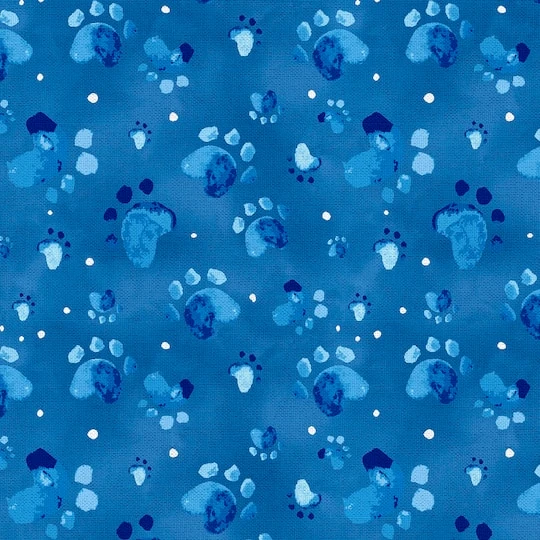 Fabric Editions Blue Good Boy Cotton Fabric 6 Fabric Editions Blue Good Boy Cotton Fabric - Image 4