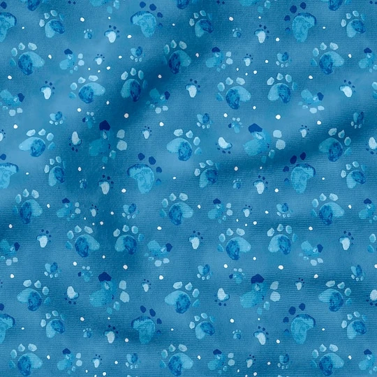 Fabric Editions Blue Good Boy Cotton Fabric 7 Fabric Editions Blue Good Boy Cotton Fabric - Image 5