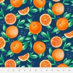 Fabric Editions Navy Orange Grove Cotton Fabric 9 Fabric Editions Navy Orange Grove Cotton Fabric -Michaels Fabric Sale 10735231 2