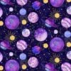 Fabric Editions Purple Planets Cotton Fabric -Michaels Fabric Sale 10735232 1