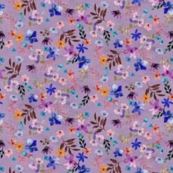 Fabric Editions Purple Bellino Foliage Cotton Fabric
