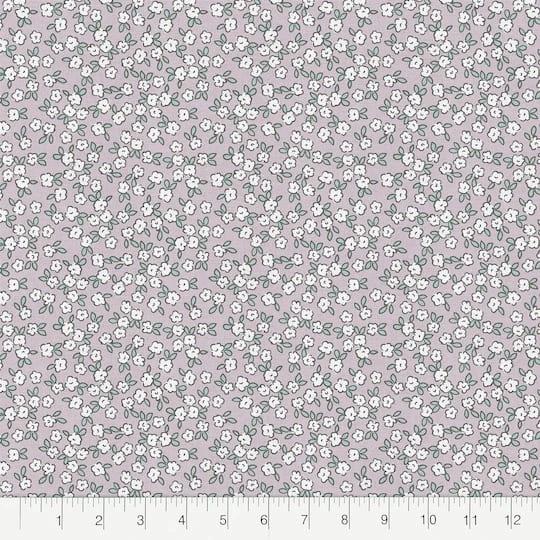 Fabric Editions Purple Peekaboo Blooms Cotton Fabric 5 Fabric Editions Purple Peekaboo Blooms Cotton Fabric - Image 3