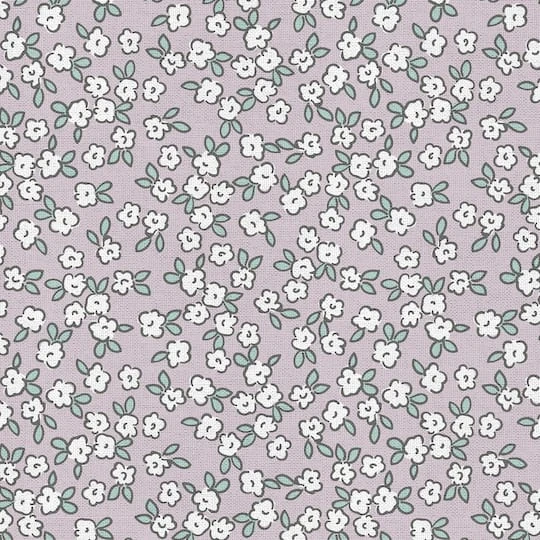 Fabric Editions Purple Peekaboo Blooms Cotton Fabric 6 Fabric Editions Purple Peekaboo Blooms Cotton Fabric - Image 4