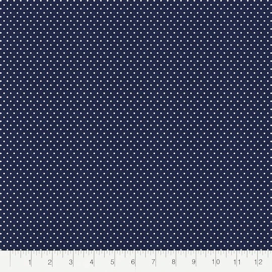 Fabric Editions Navy Pin Dot Cotton Fabric 5 Fabric Editions Navy Pin Dot Cotton Fabric - Image 3