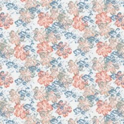 Fabric Editions White Flourish Garden Cotton Fabric