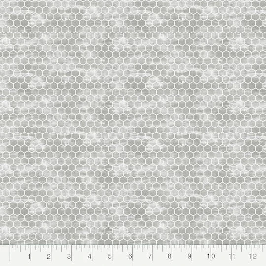 Fabric Editions Gray Honeycomb Cotton Fabric 5 Fabric Editions Gray Honeycomb Cotton Fabric - Image 3