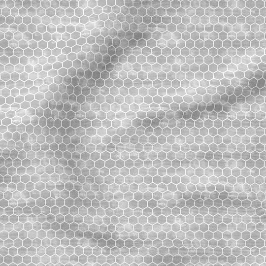 Fabric Editions Gray Honeycomb Cotton Fabric 7 Fabric Editions Gray Honeycomb Cotton Fabric - Image 5