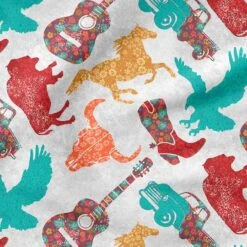 Fabric Editions White Southwest Sunset Cotton Fabric 11 Fabric Editions White Southwest Sunset Cotton Fabric -Michaels Fabric Sale 10735250 4