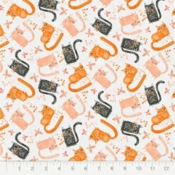 Fabric Editions White Playful Kittens Cotton Fabric 9 Fabric Editions White Playful Kittens Cotton Fabric -Michaels Fabric Sale 10735257 2