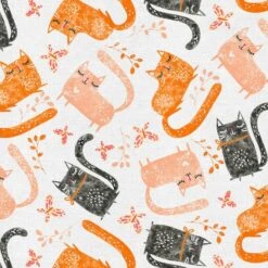 Fabric Editions White Playful Kittens Cotton Fabric 10 Fabric Editions White Playful Kittens Cotton Fabric -Michaels Fabric Sale 10735257 3
