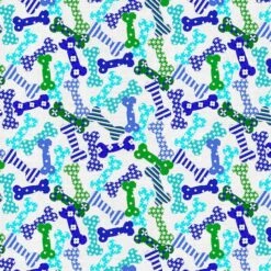 Fabric Editions White Puppy Bones Cotton Fabric -Michaels Fabric Sale 10735259 3