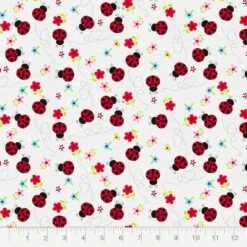 Fabric Editions White Ladybug Journey Cotton Fabric 9 Fabric Editions White Ladybug Journey Cotton Fabric -Michaels Fabric Sale 10735263 2