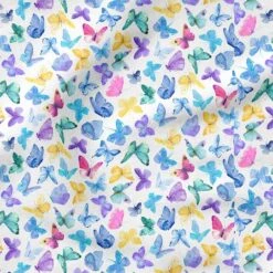 Fabric Editions White Butterflies Cotton Fabric -Michaels Fabric Sale 10735267 4
