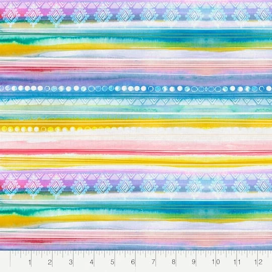 Fabric Editions Multicolor Mayari Stripe Cotton Fabric 5 Fabric Editions Multicolor Mayari Stripe Cotton Fabric - Image 3