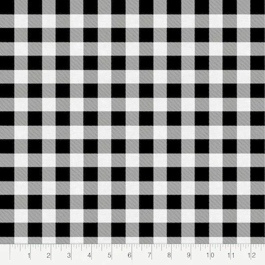 Fabric Editions White & Black Buffalo Check Cotton Fabric 5 Fabric Editions White & Black Buffalo Check Cotton Fabric - Image 3