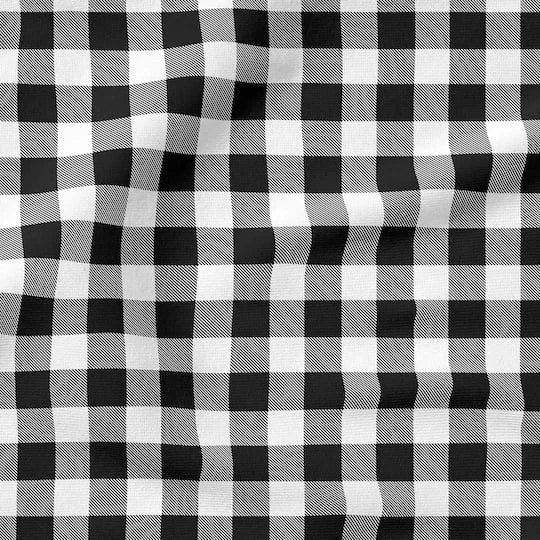 Fabric Editions White & Black Buffalo Check Cotton Fabric 7 Fabric Editions White & Black Buffalo Check Cotton Fabric - Image 5