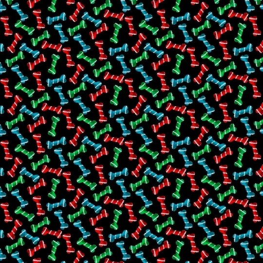 Fabric Editions Dog Bones Cotton Fabric 4 Fabric Editions Dog Bones Cotton Fabric - Image 2