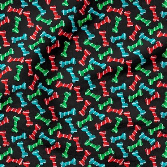 Fabric Editions Dog Bones Cotton Fabric 7 Fabric Editions Dog Bones Cotton Fabric - Image 5