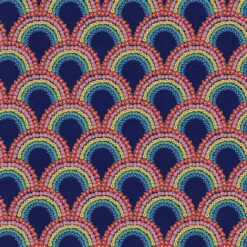 Fabric Editions Floral Rainbow Cotton Fabric