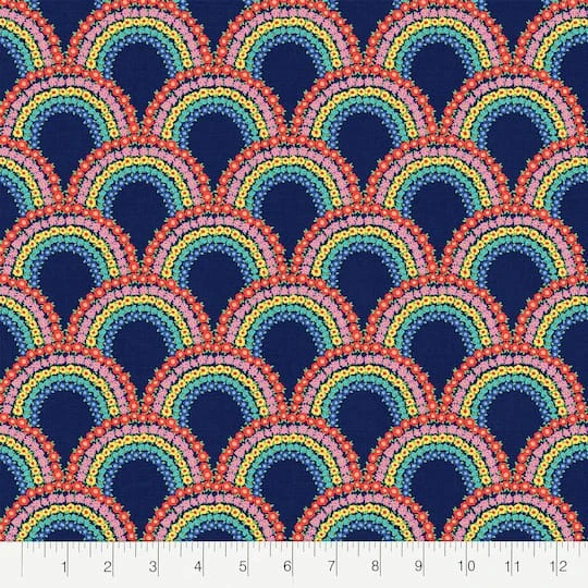 Fabric Editions Floral Rainbow Cotton Fabric 4 Fabric Editions Floral Rainbow Cotton Fabric - Image 3