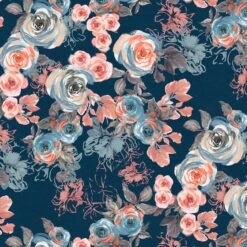 Fabric Editions Navy & Coral Floral Cotton Fabric 8 Fabric Editions Navy & Coral Floral Cotton Fabric -Michaels Fabric Sale 10735347 1 1