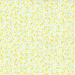 Fabric Traditions Daisy On Yellow Cotton Fabric