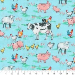 Fabric Traditions Light Blue Animals Cotton Fabric 7 Fabric Traditions Light Blue Animals Cotton Fabric -Michaels Fabric Sale 10736160 2