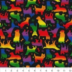 Fabric Traditions Rainbow Dogs Cotton Fabric 7 Fabric Traditions Rainbow Dogs Cotton Fabric -Michaels Fabric Sale 10736193 2